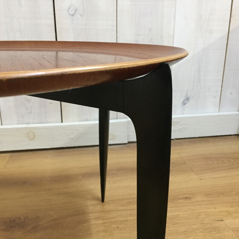 Table basse vintage à plateau par H. Engholm & Svend Willumsen pour Fritz Hansen - 1958