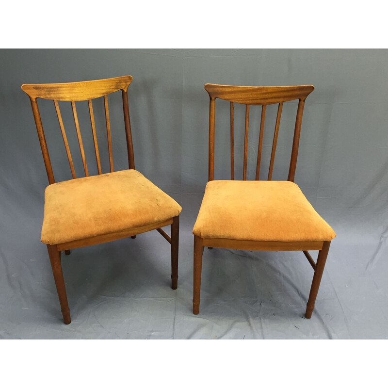 Suite de 2 chaises vintage scandinaves - 1970