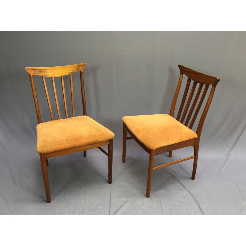 Suite de 2 chaises vintage scandinaves - 1970