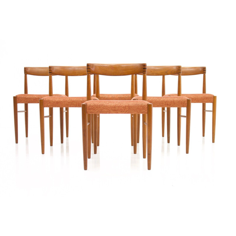 Set of 6 Danish Dining Chairs in teak by H. W. Klein for Bramin - 1960s