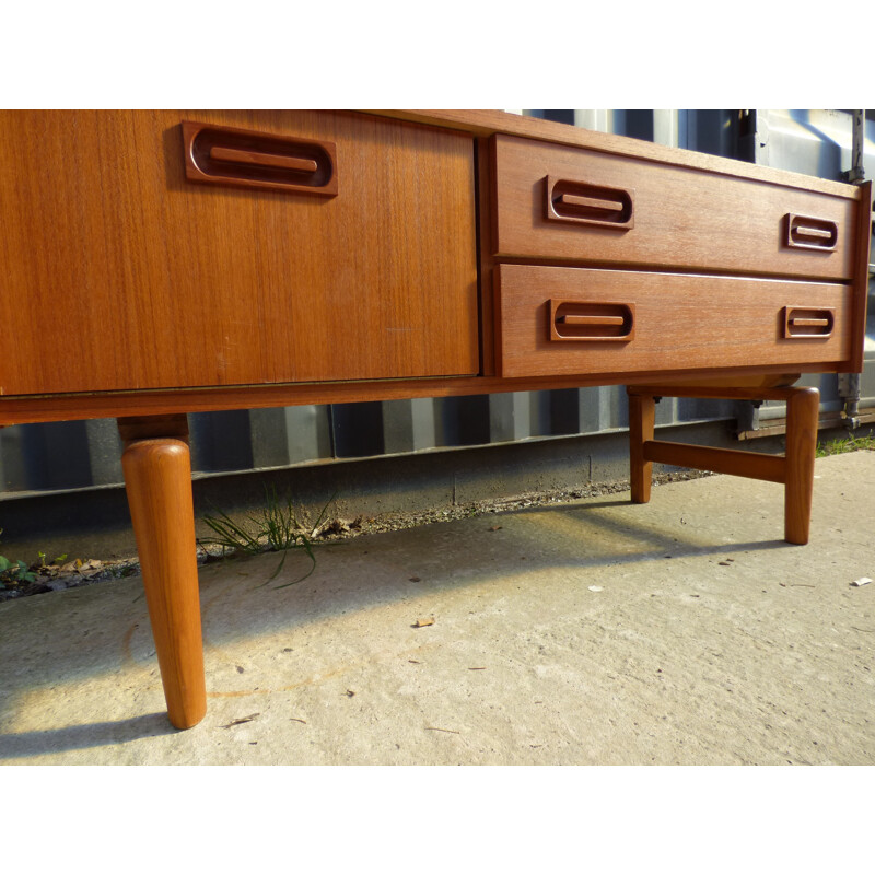 Small vintage scandinavian teak sideboard - 1960s