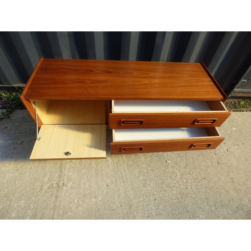 Small vintage scandinavian teak sideboard - 1960s