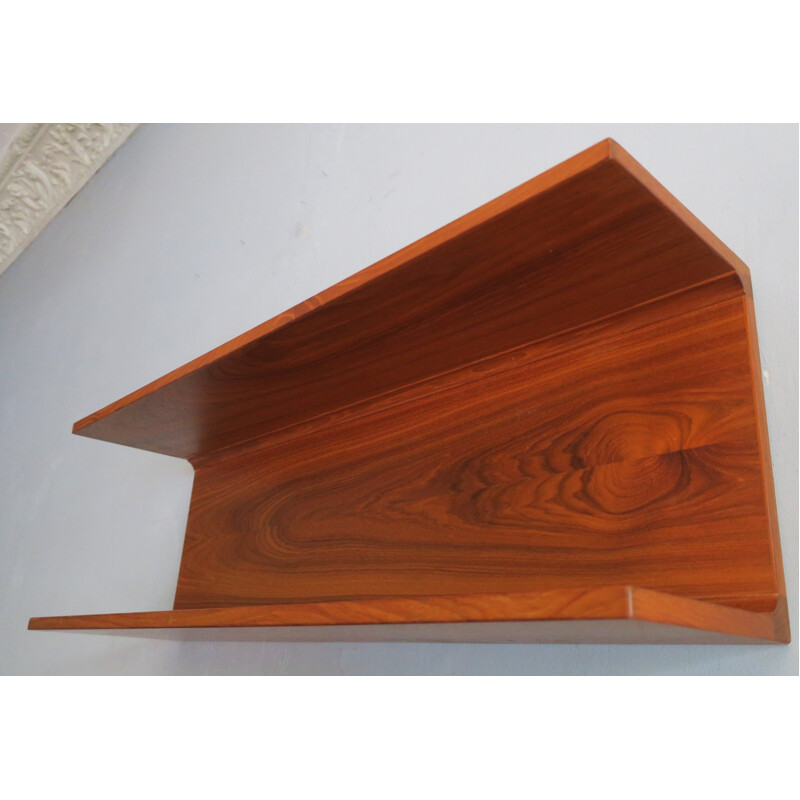 Pair of vintage Floating Teak Shelves by Pedersen and Hansen - 1960s