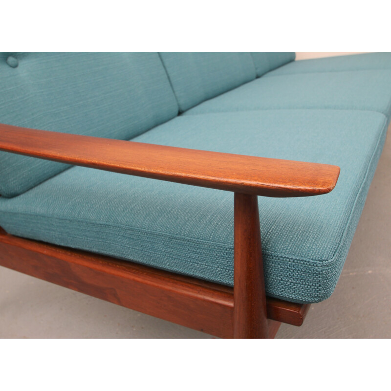 Vintage 3-seater sofa in teak - 1960s