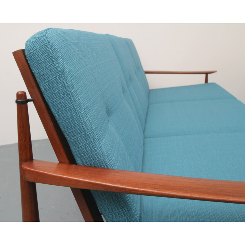 Vintage 3-seater sofa in teak - 1960s