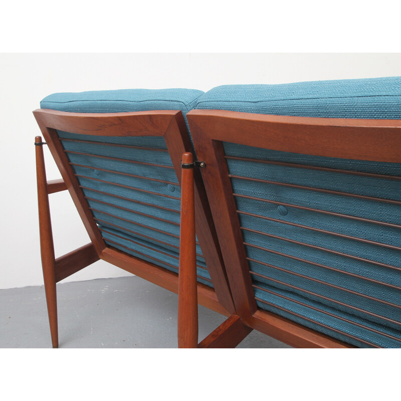 Vintage 3-seater sofa in teak - 1960s