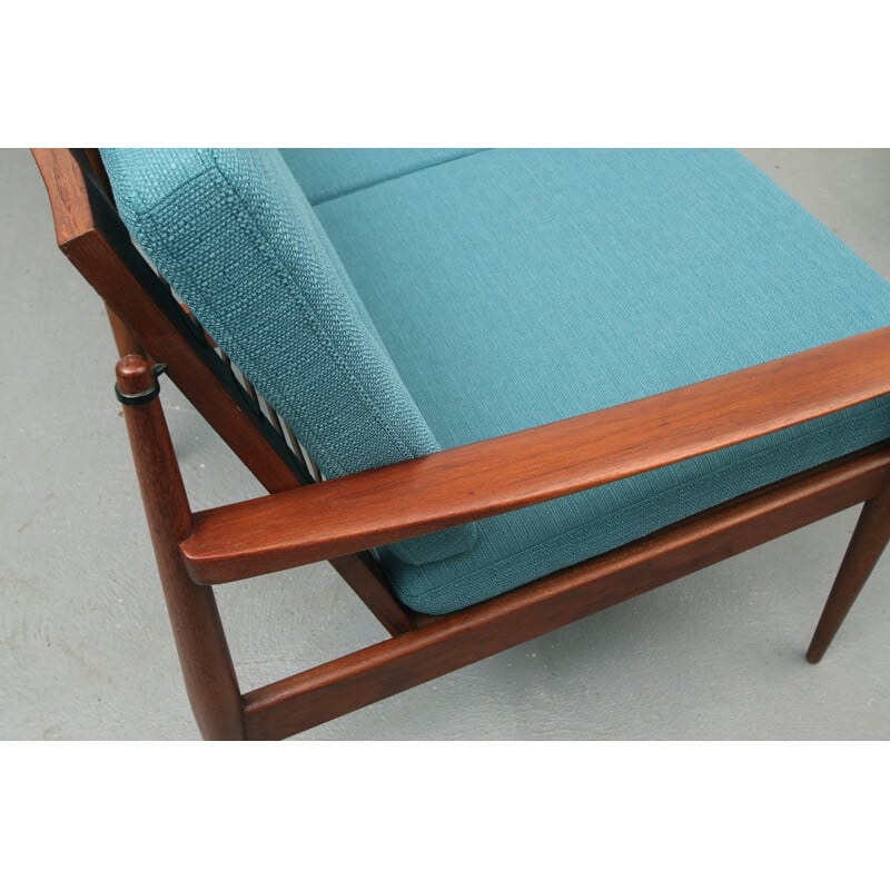 Vintage 3-seater sofa in teak - 1960s