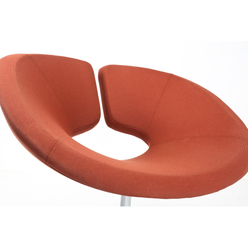 Brown red "Apollo" armchair, Patrick NORGUET - 2000s