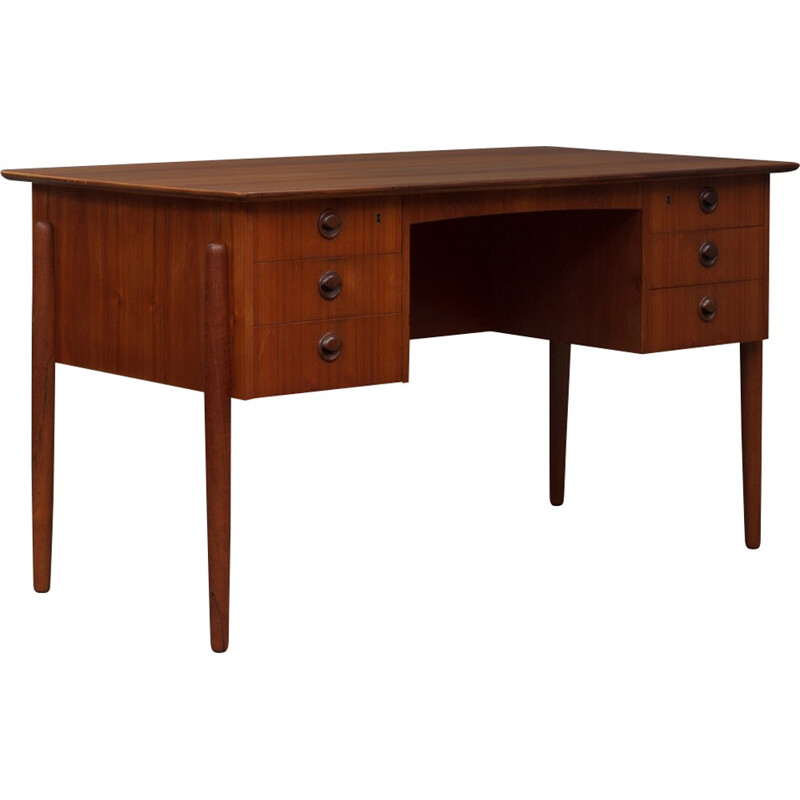 Danish vintage teak desk - 1960s