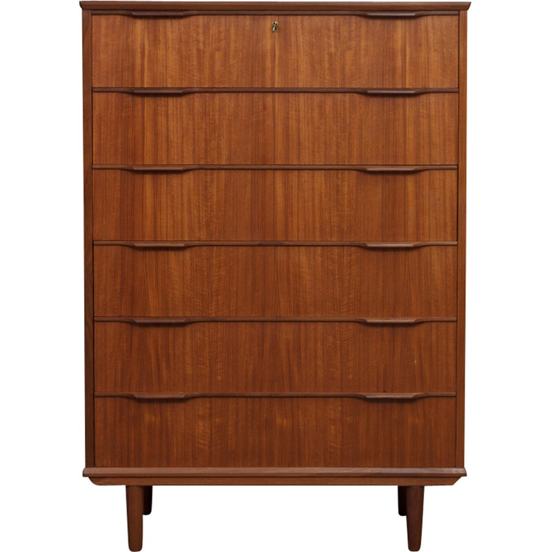 Vintage Danish teak chest of drawers - 1960s