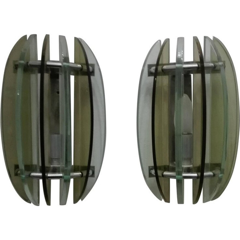 Pair of vintage Wall Lamps by Veca - 1960s