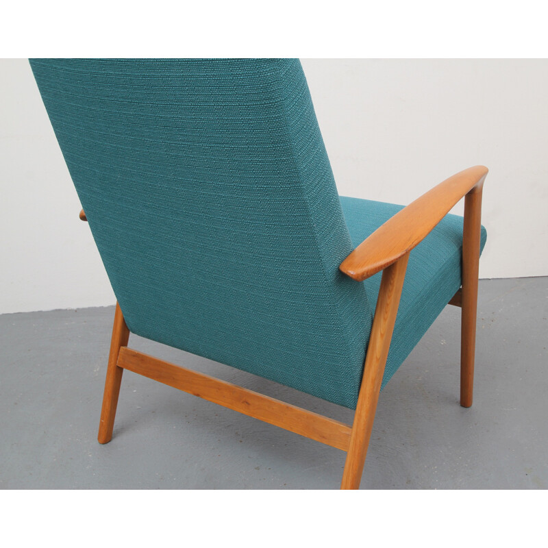 Vintage restored Petrol armchair - 1950s