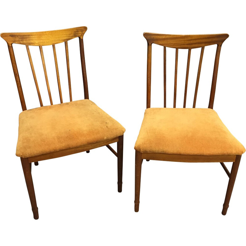 Suite de 2 chaises vintage scandinaves - 1970