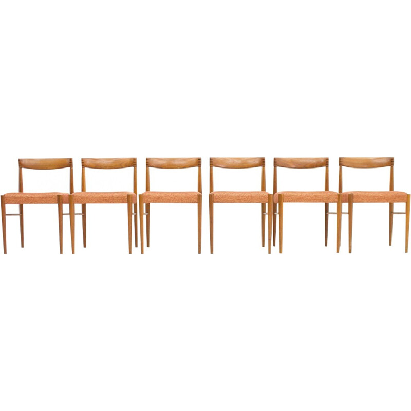 Set of 6 Danish Dining Chairs in teak by H. W. Klein for Bramin - 1960s