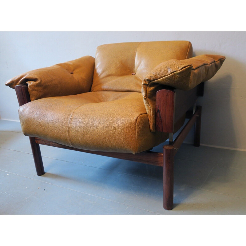 Vintage Rosewood Lounge Chair by Percival Lafer - 1970s