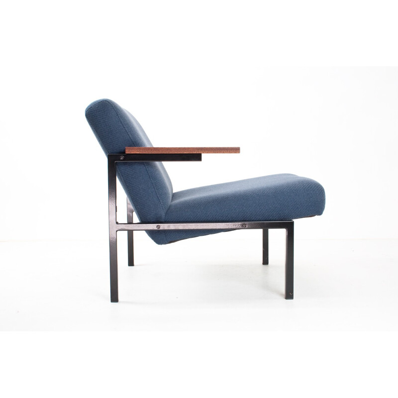 Armchair SZ63 in wood, fabric metal, Martin VISSER - 1960s