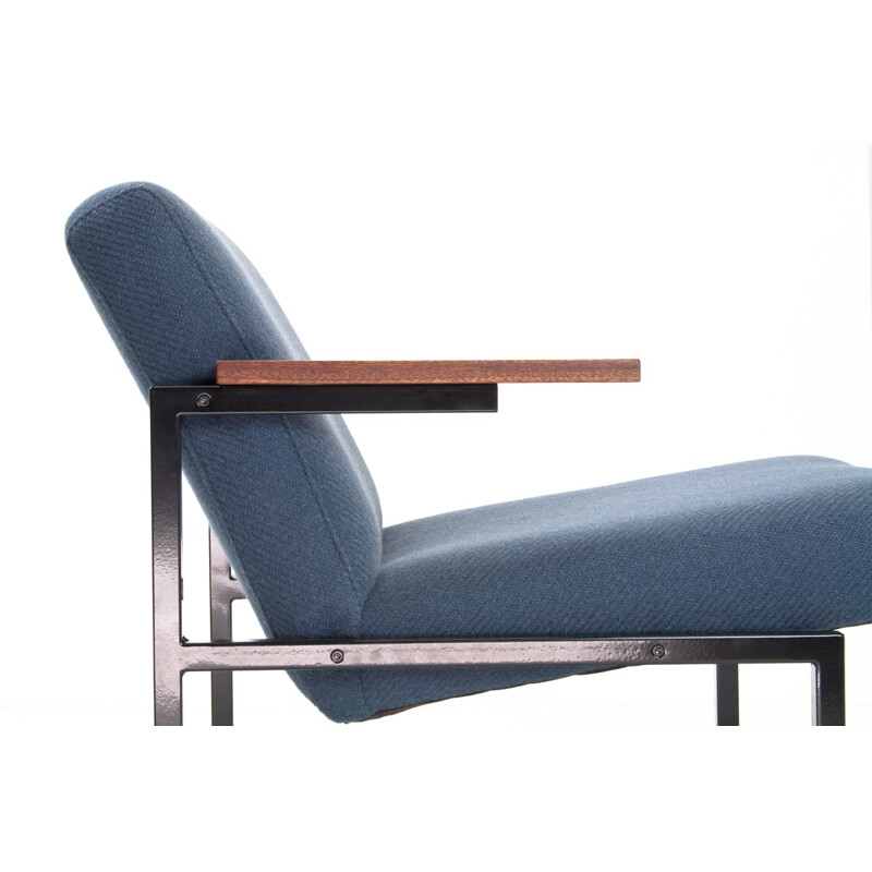 Armchair SZ63 in wood, fabric metal, Martin VISSER - 1960s