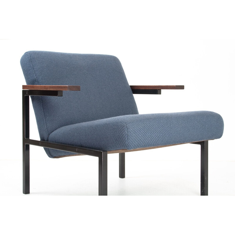 Armchair SZ63 in wood, fabric metal, Martin VISSER - 1960s