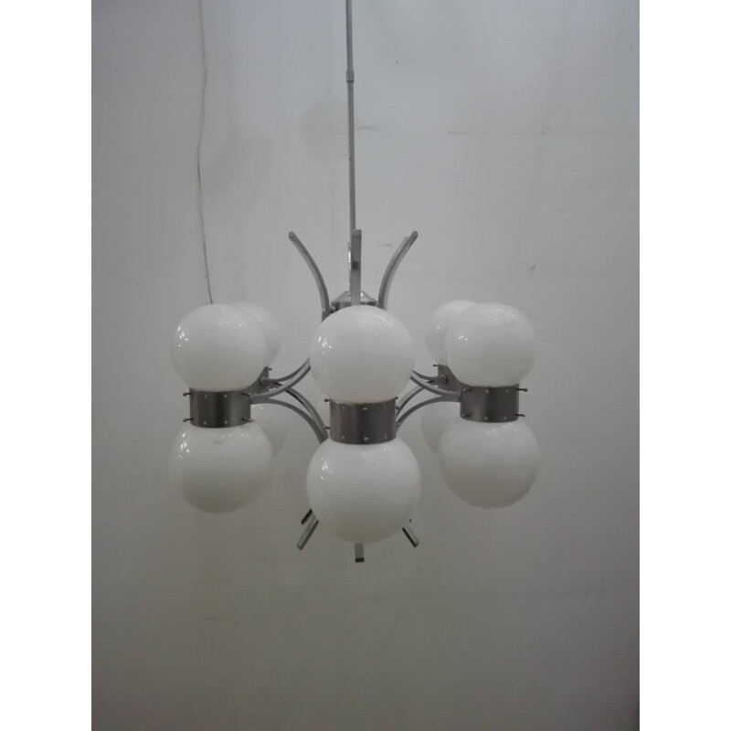 Vintage Chandelier by Gaetano Sciolari - 1970s