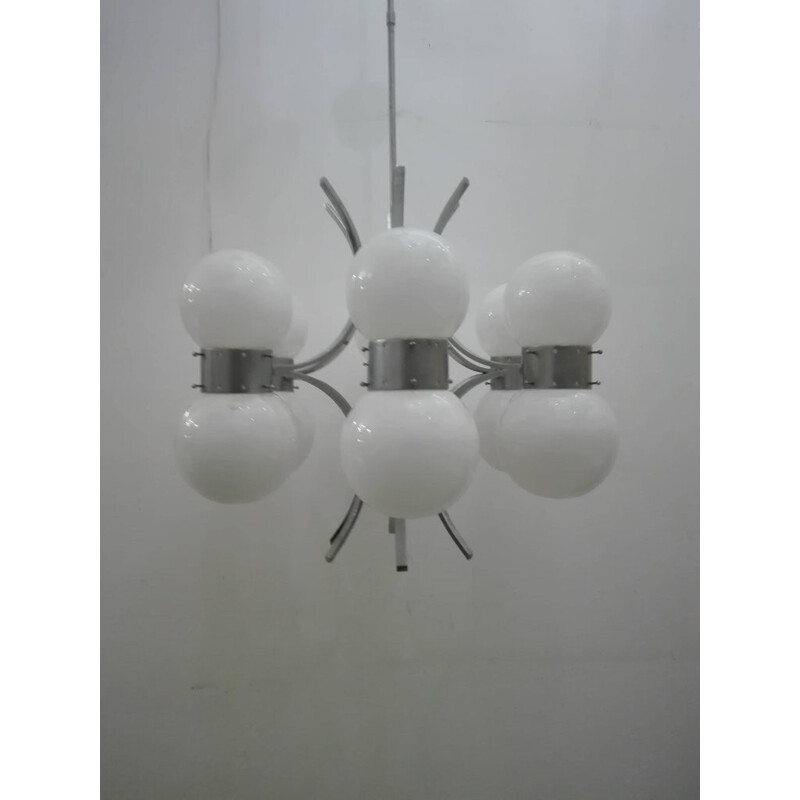 Vintage Chandelier by Gaetano Sciolari - 1970s