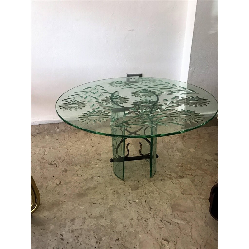Vintage Coffee Table by Pietro Chiesa for Fontana Arte - 1940s