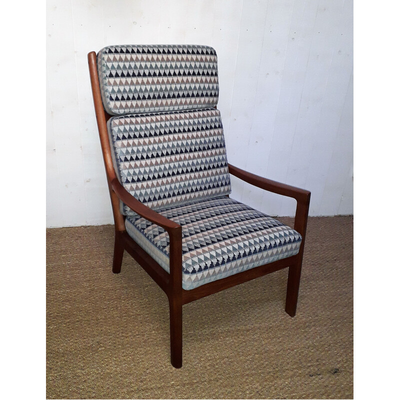 Vintage solid teak lounge chair by Ole Wanscher for Cado - 1960s