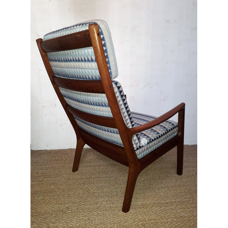 Vintage solid teak lounge chair by Ole Wanscher for Cado - 1960s