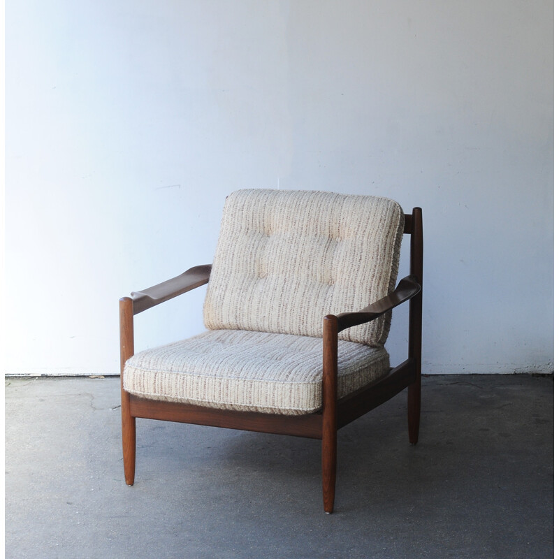 Set of 2 Scandinavian teak armchairs - 1960s