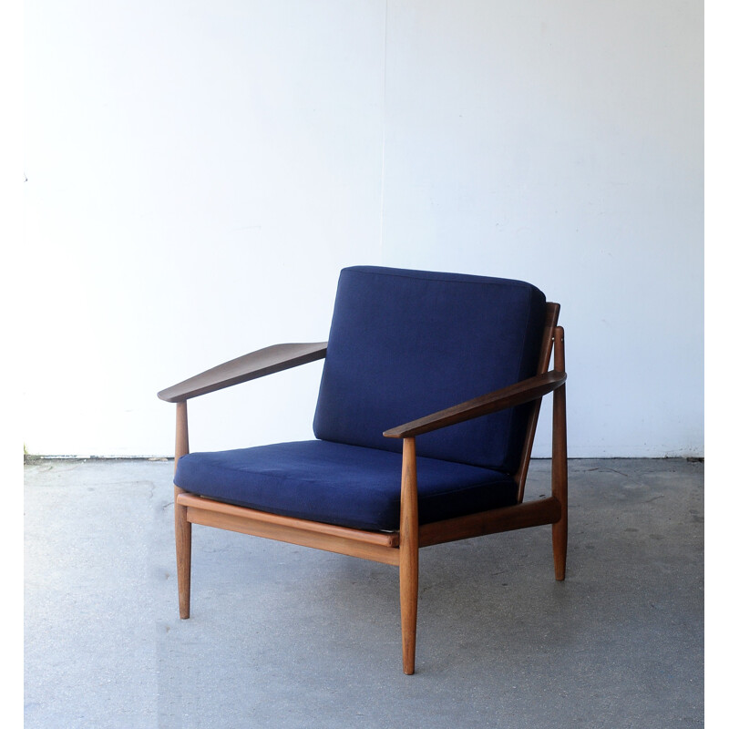 Scandinavian Vintage teak armchair by Arne Vodder for Gløstrup Mobelfabrik - 1960s