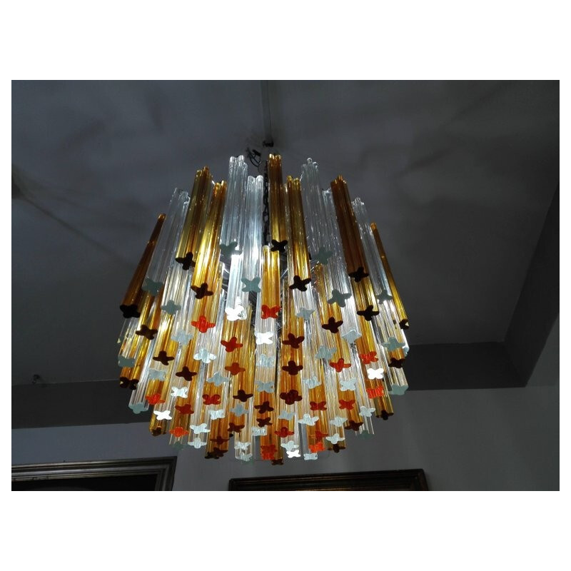 Pair of Vintage Italian Chandeliers by Venini - 1960s