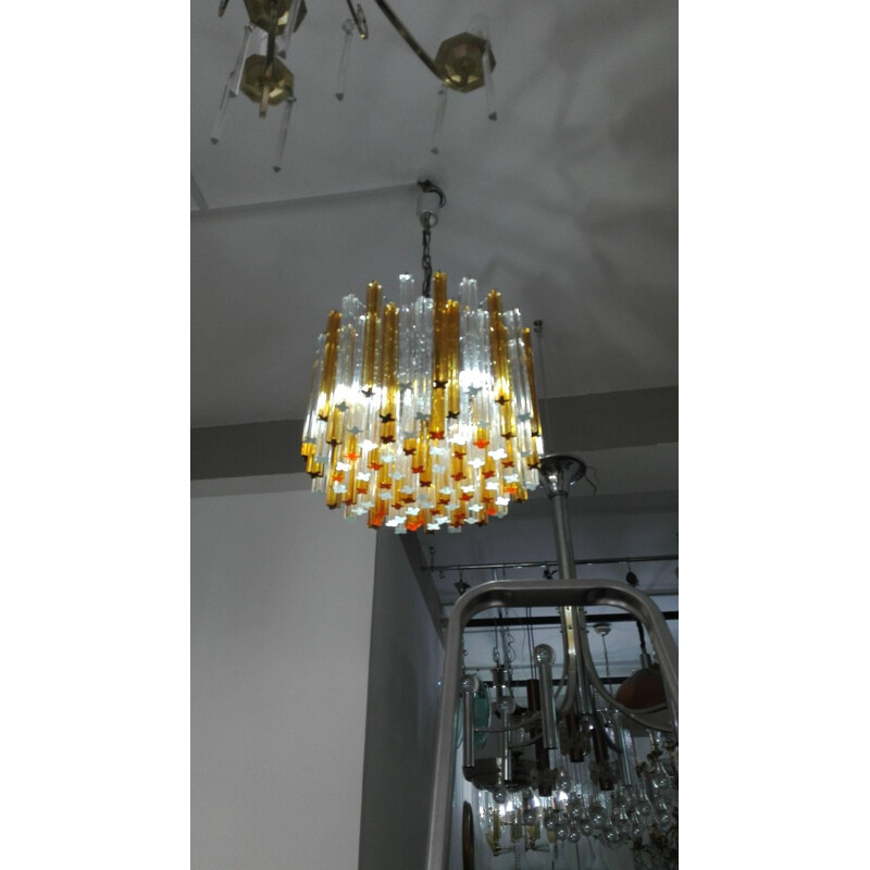 Pair of Vintage Italian Chandeliers by Venini - 1960s