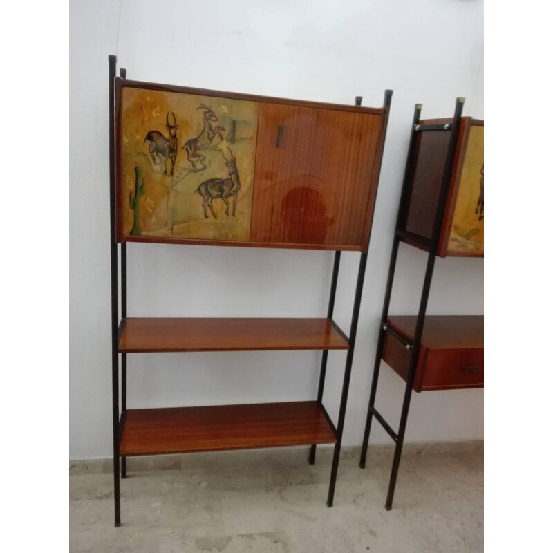 Vintage italian bookcase - 1950s