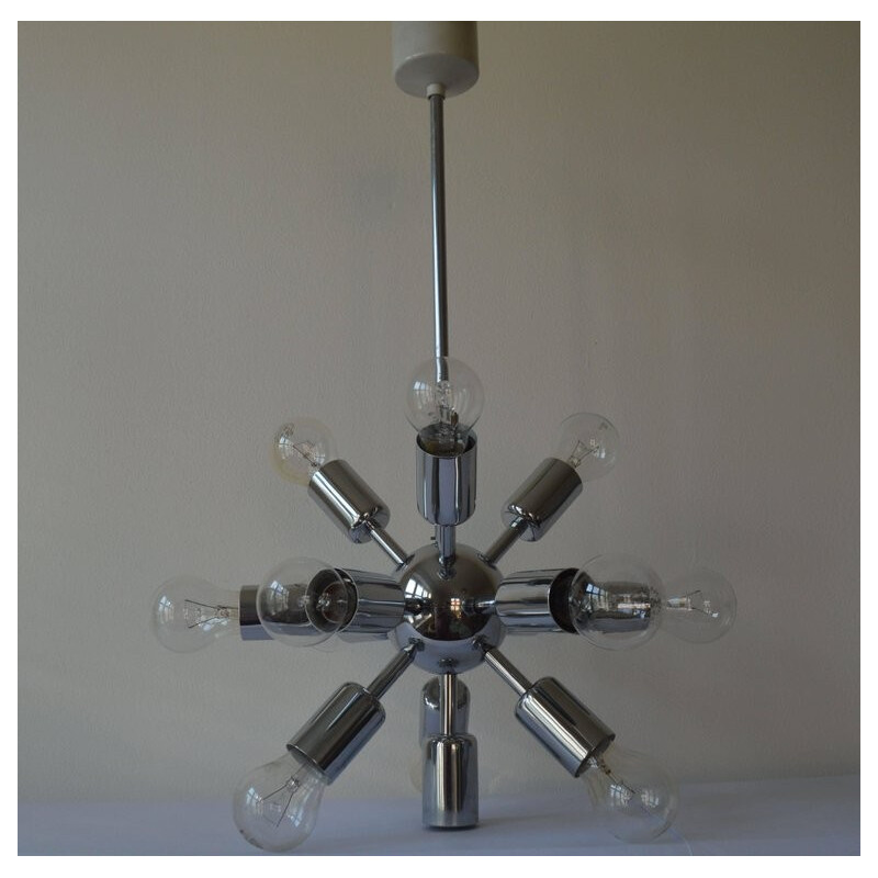 Vintage chandelier Sputnik - 1970s