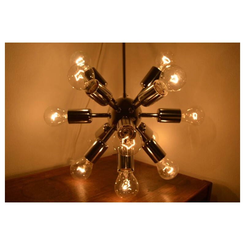 Vintage chandelier Sputnik - 1970s