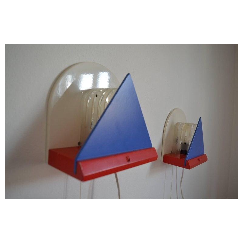 Vintage pair of wall lamps by Memphis Milano for Ikea, Memphis Milano - 1980s