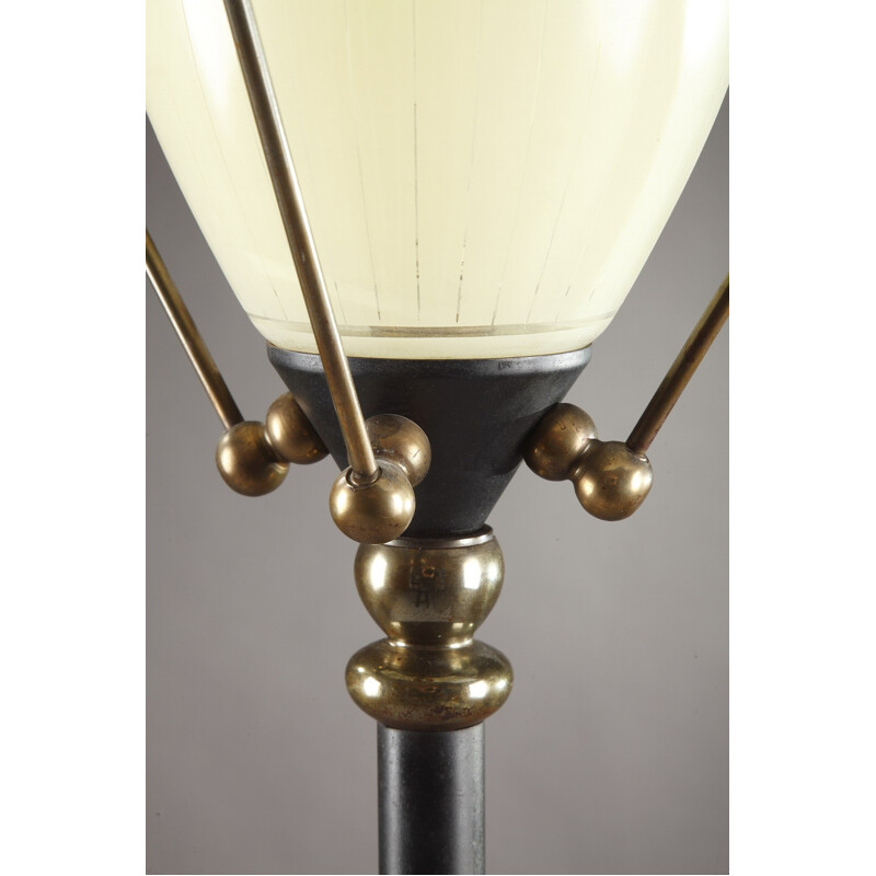 Vintage Tripod floor lamp with lamppost shape - 1950s