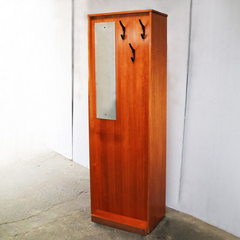 Vintage Teak Cupboard with mirror - 1970s