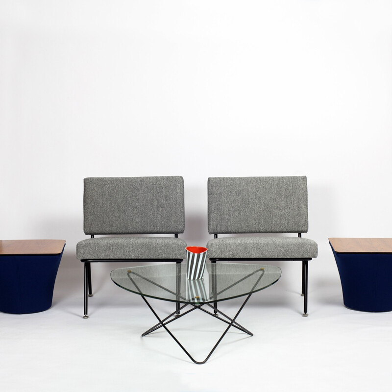 Suite de 2 chauffeuses modèle 31 par Florence Knoll - 1950