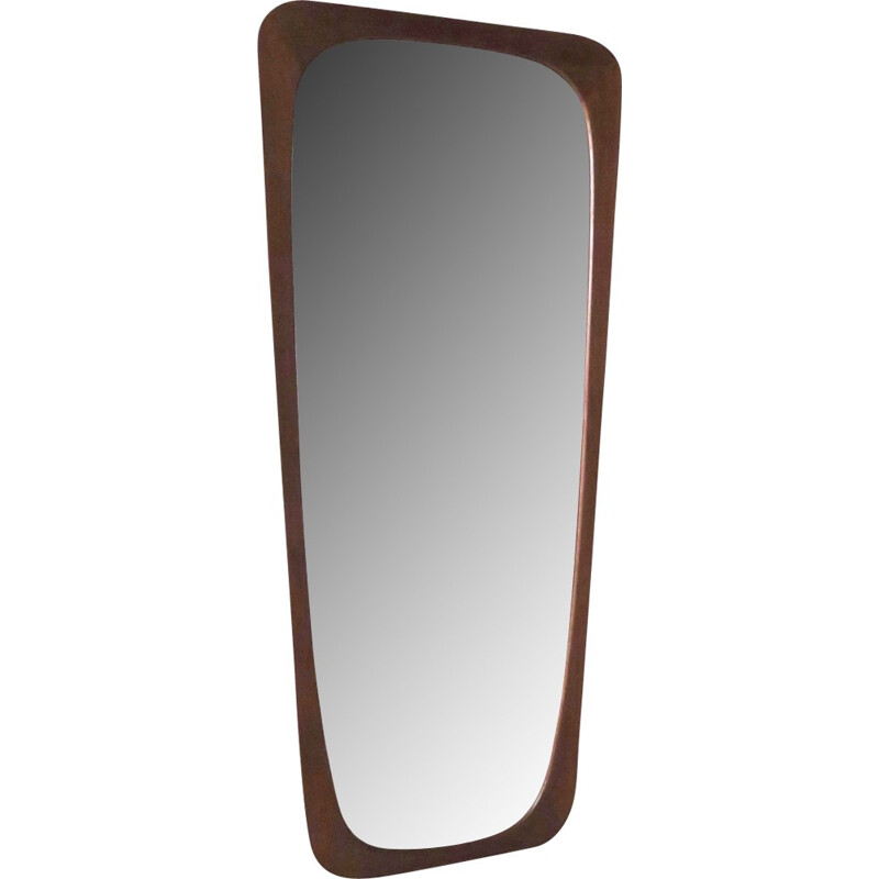 Large vintage scandinavian mirror - 1960s