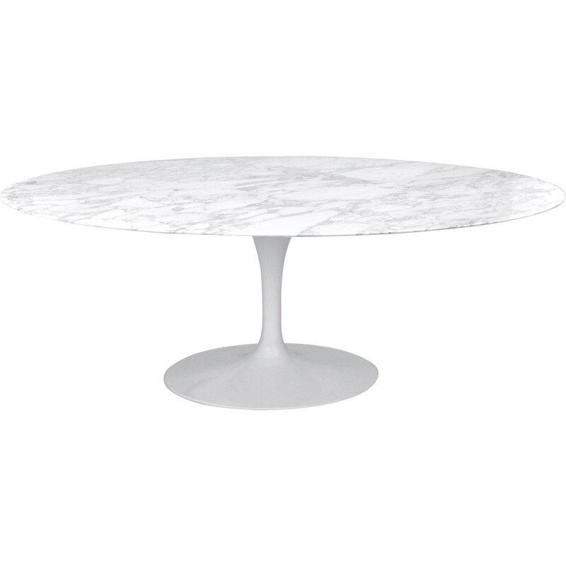 Vintage 198cm Arabescato Tulip table by Eero Saarinen for Knoll - 1960s