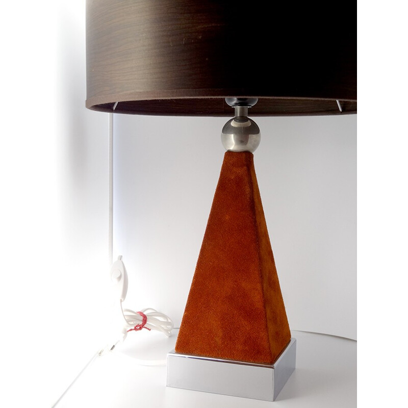 Vintage Geometric Table Lamp - 1970s 