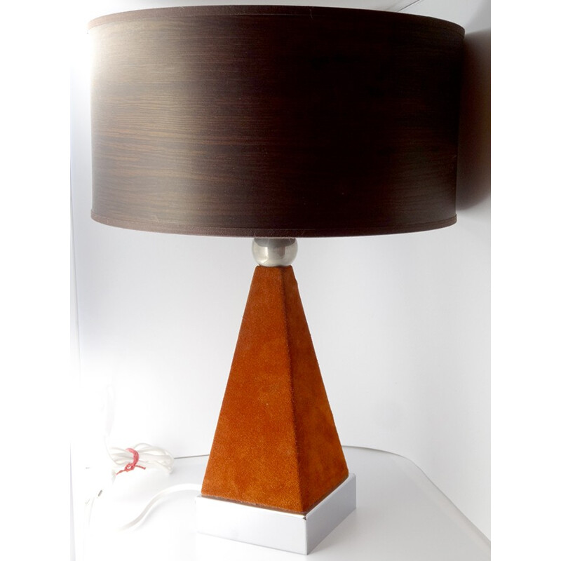 Vintage Geometric Table Lamp - 1970s 