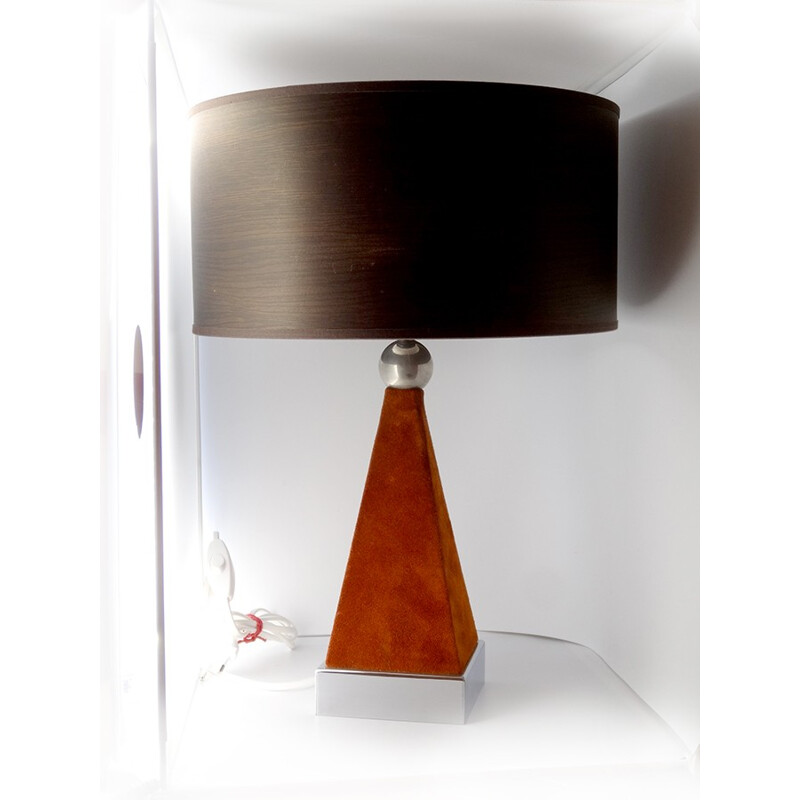 Vintage Geometric Table Lamp - 1970s 