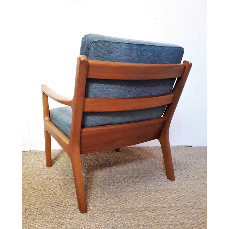 Fauteuil Scandinave en teck par Ole Wanscher - 1950