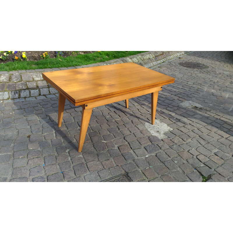 Vintage modular table by Albert Ducrot for Ducal - 1950s