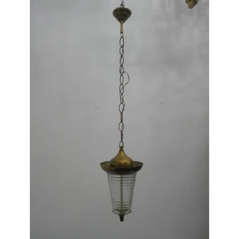 Italian vintage Pendant lamp by Pietro Chiesa for Fontana Arte - 1950s