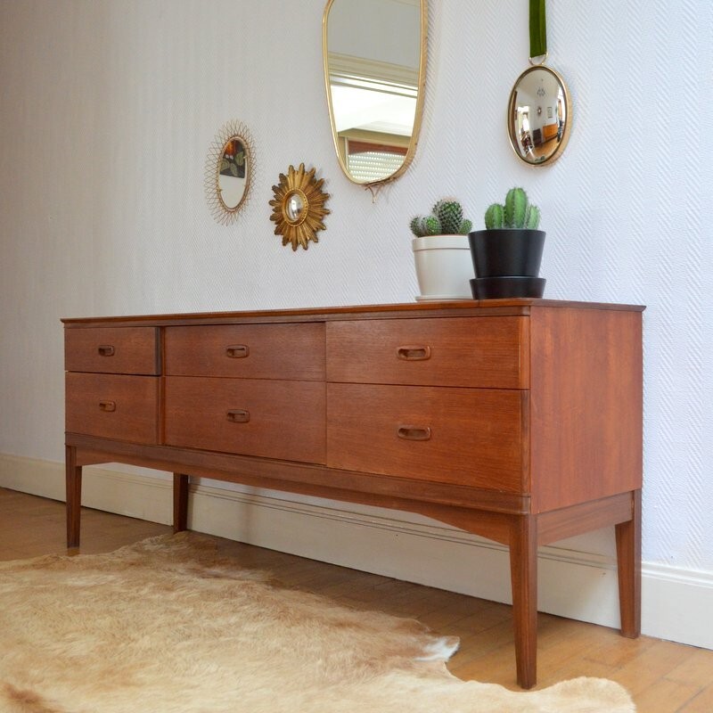 6 Drawer Sideboard by Frank Guille for Austinsuite - 1960s