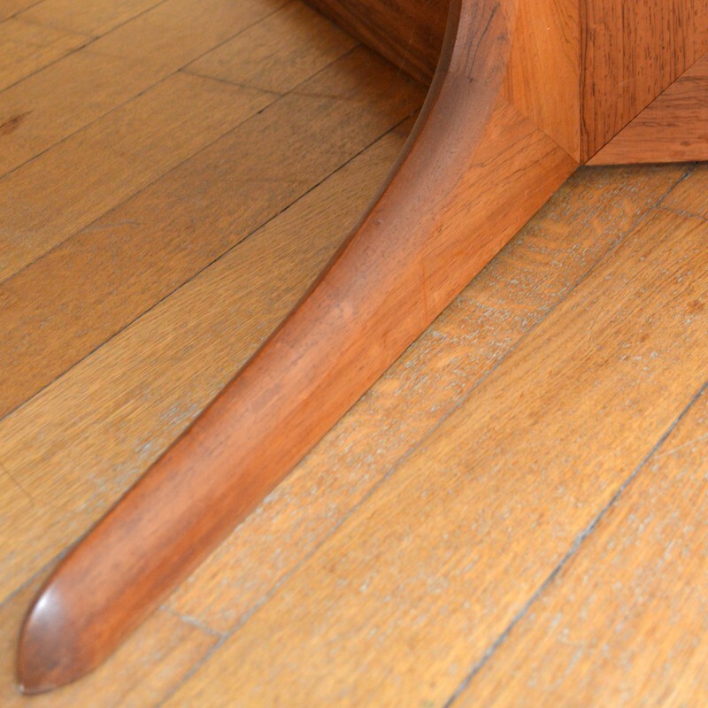 Large round teak coffee table by Ico & Louisa Parisi - 1950s