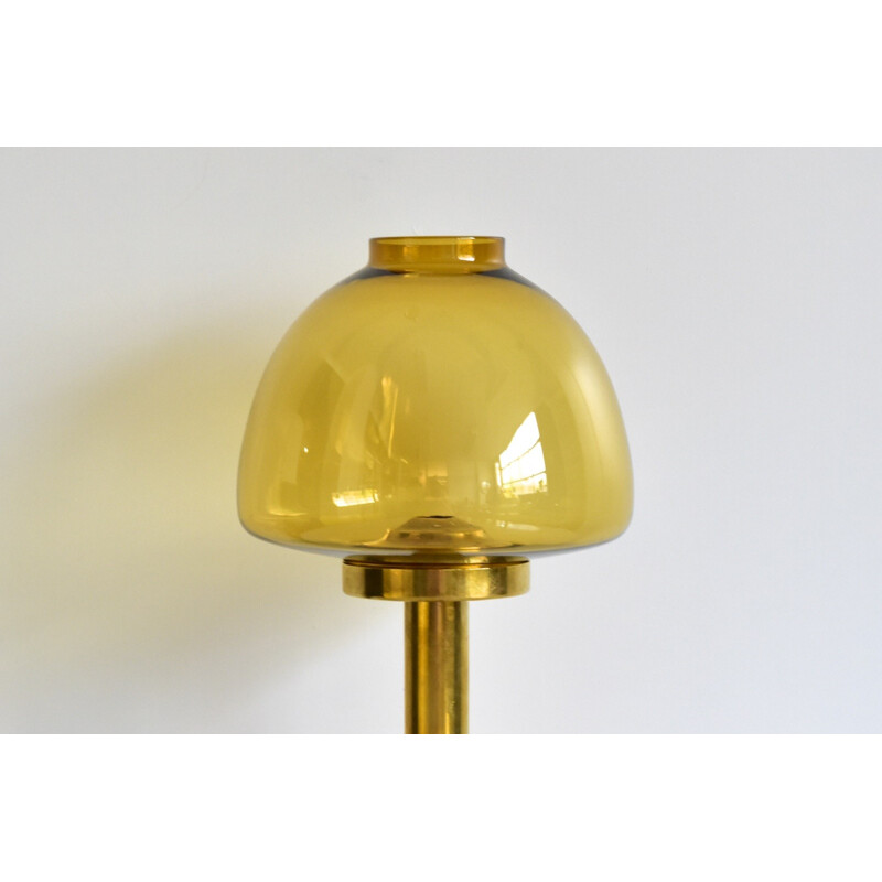 Vintage Swedish brass candle holder by Hans Agne Jakobsson for Markaryd Sweden - 1960s