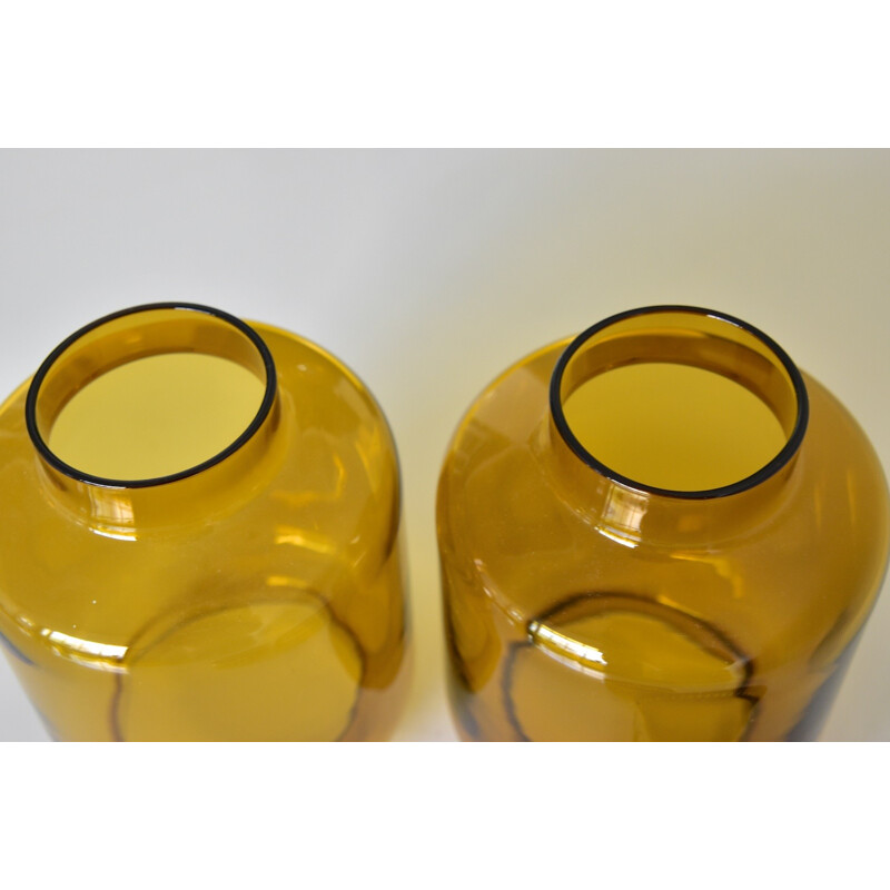 Pair of vintage Swedish brass candle holders by Hans Agne Jakobsson - 1960s